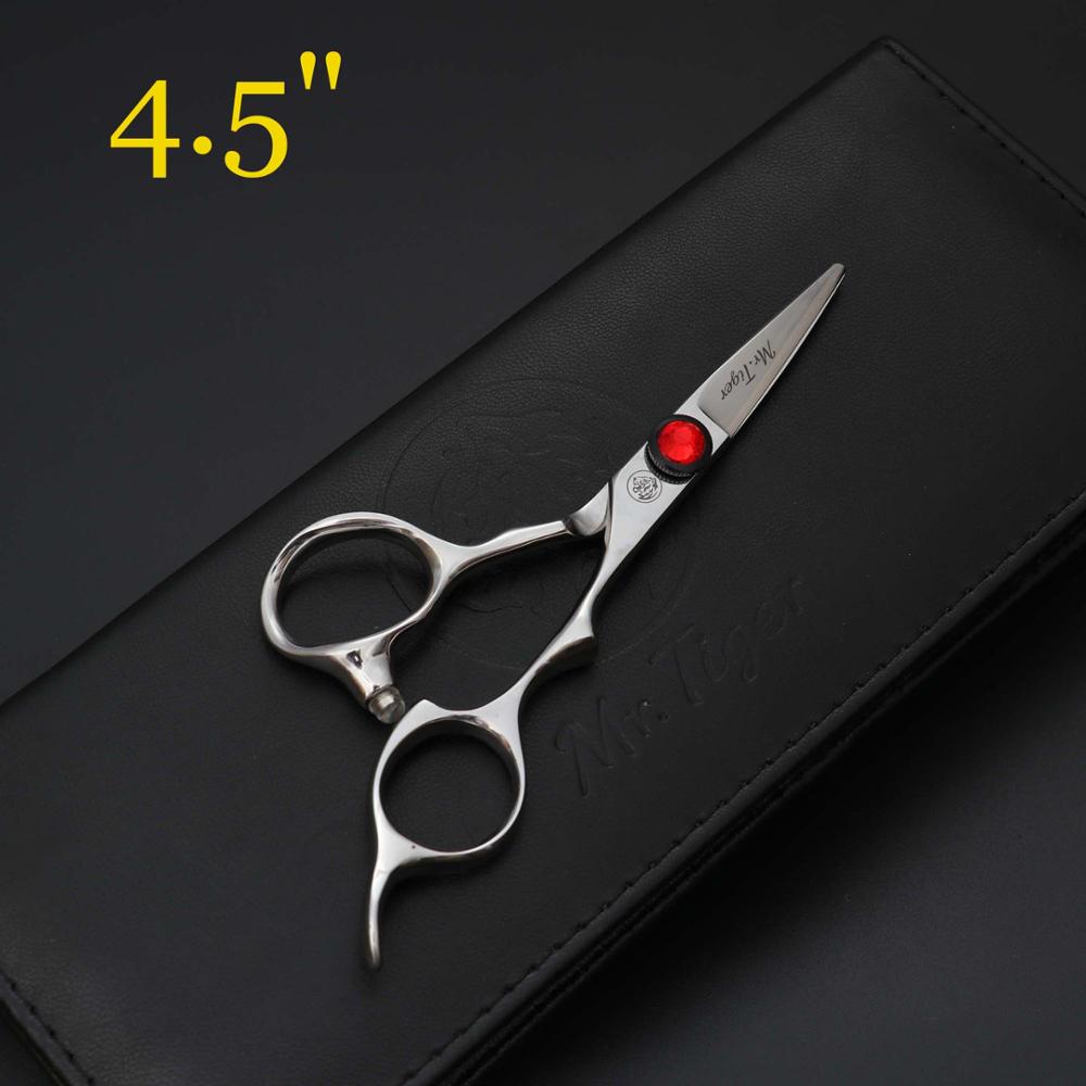 Japan 440C 4.5/5.0/5.5 Inch Hair Cutting Scissors Hair Hairdressing Scissors Barber Hair Shears Hairdresser Haircut: 4.5 inch
