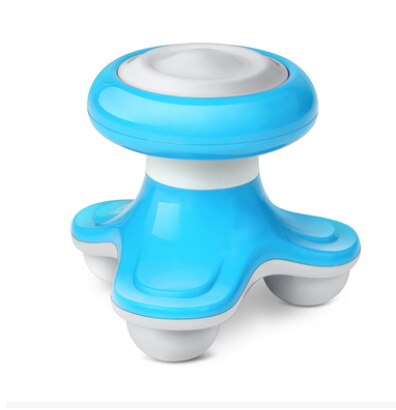 Mini Wave Vibration Electric Massager, USB battery, full body massage massager electric neck massager: Blue