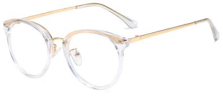 Gafas claras para mujer, lentes transparentes para ordenador, protección de ojos, óptica, marco de leopardo: C4 clear clear