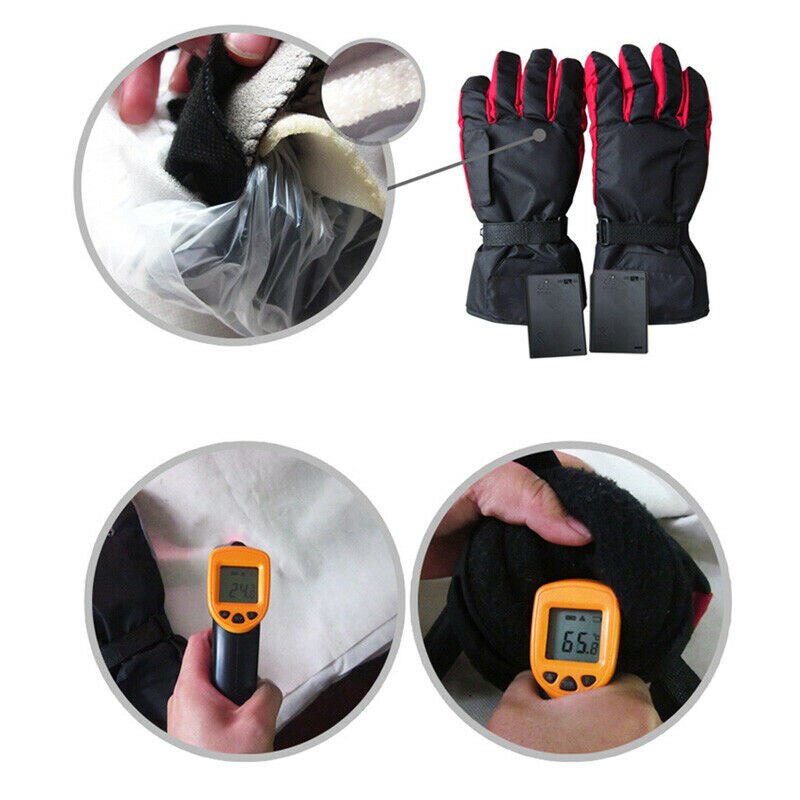 Mænds elektrisk batteri opvarmet berøringsskærm vinter hånd varme handsker til udendørs skiløb cykel motorcykel