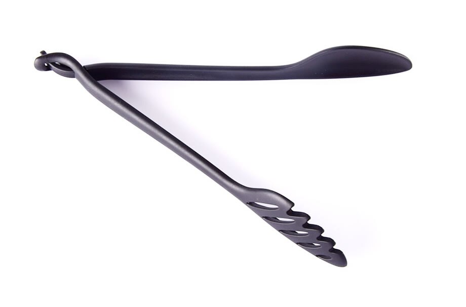 Pinzas para Fideos de nailon y silicona, 9 pulgadas, pinzas para alimento, pinzas para Pasta, pinzas para alimento, mango de acero inoxidable, utensilios de cocina, accesorios de cocina