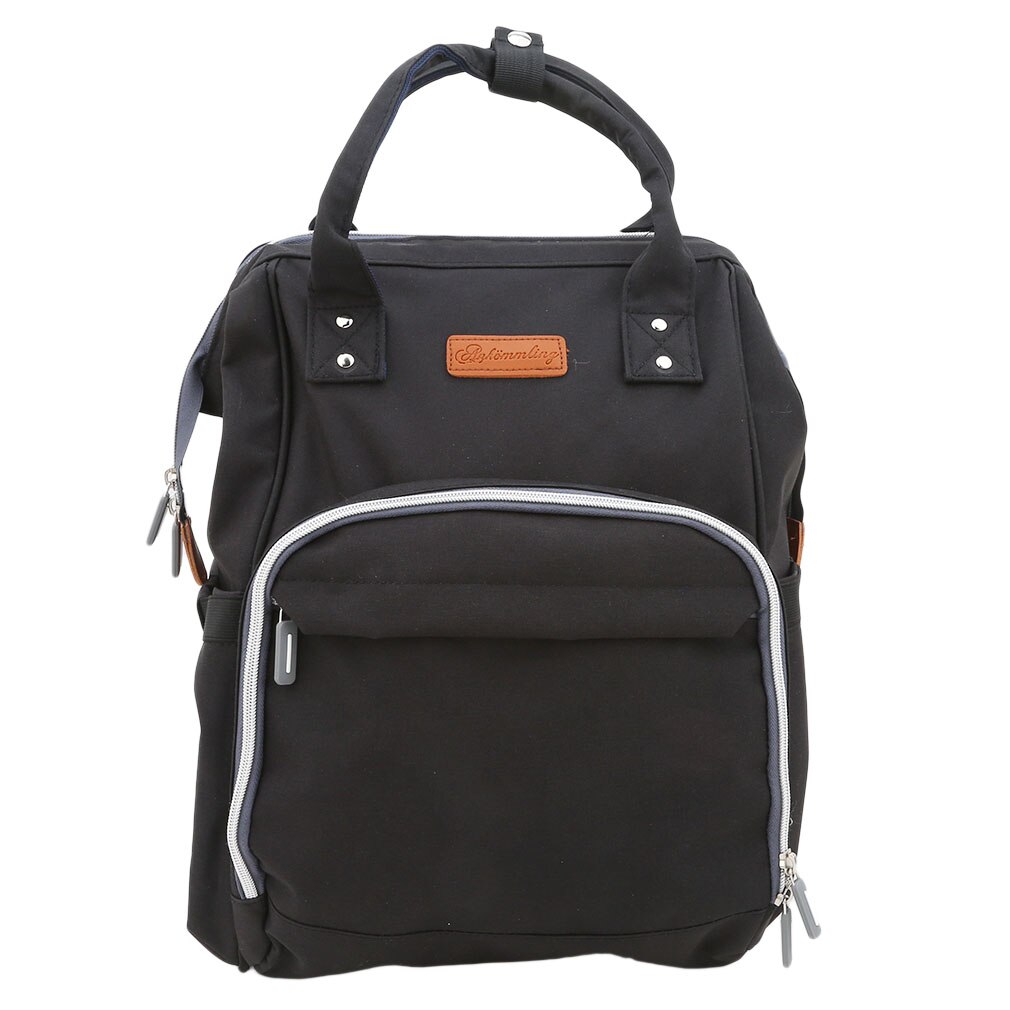 Mammaväska barnvagn skötväska stor kapacitet babyväskor för mamma bolsa mochila maternidade skötväska skötväska ryggsäck luiertas: Svart