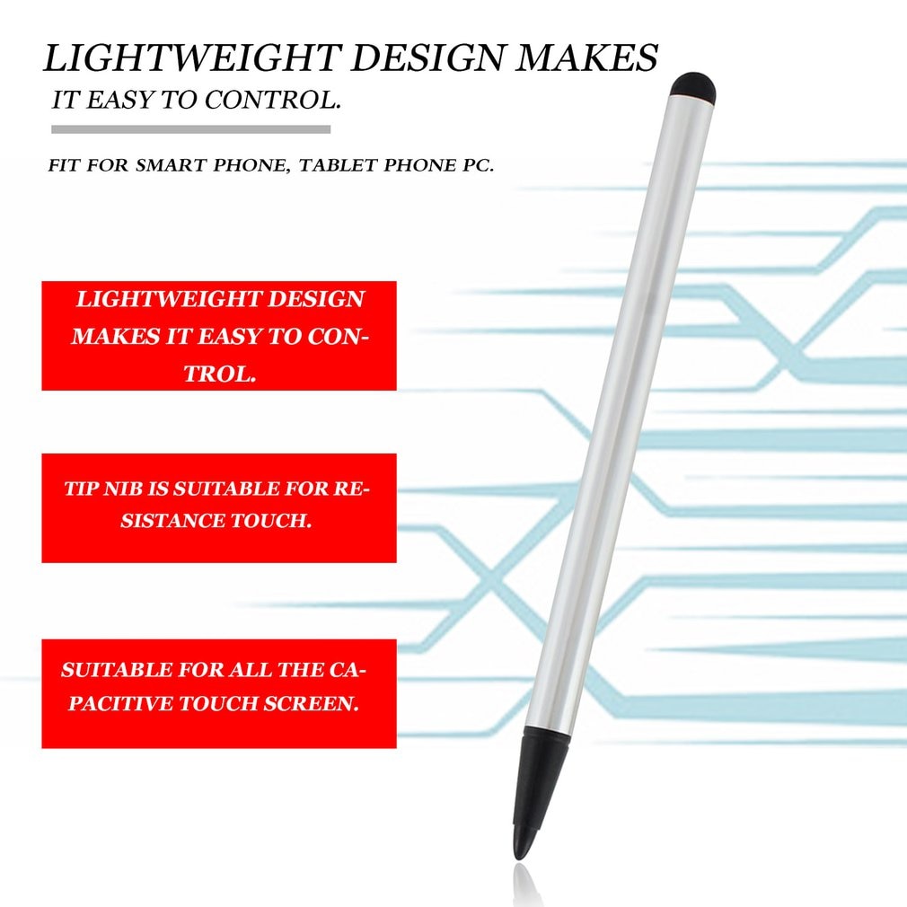 Penna touchscreen multifunzione 2 in 1 penna stilo universale resistenza Touch penna capacitiva per smartphone Tablet PC Samsung