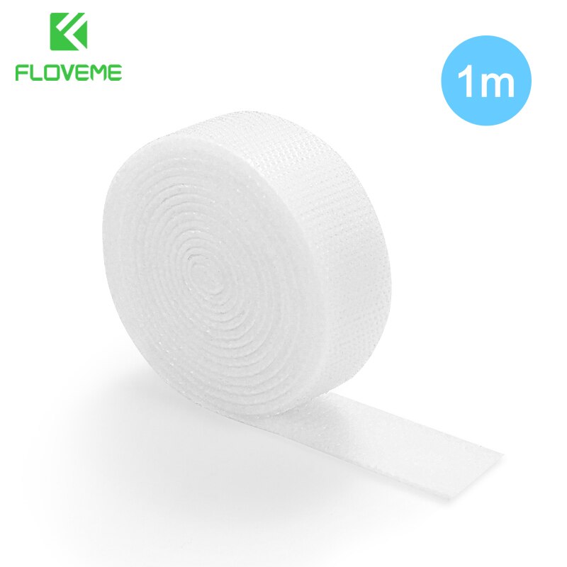 FLOVEME organizer do kabli drutu Winder uchwyt słuchawki mysz przewód klip Protector USB kabel zarządzania dla iPhone kabel Micro USB typu C: White
