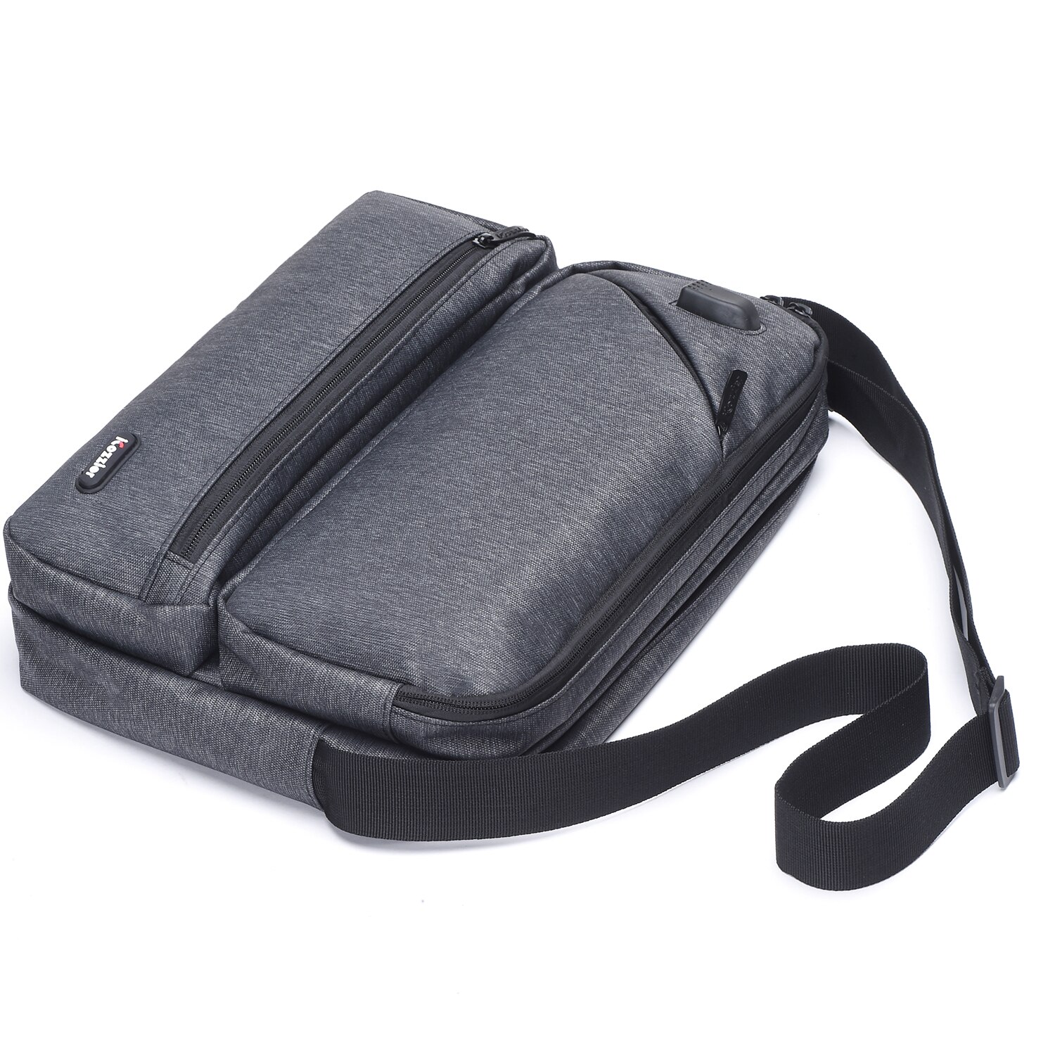 Multiuso/Multi-Spazio Borsa con Tracolla Accessori Elettronici Dell'organizzatore di Immagazzinaggio Sling Messenger Bag per Ipad, Ombrello, Telefono