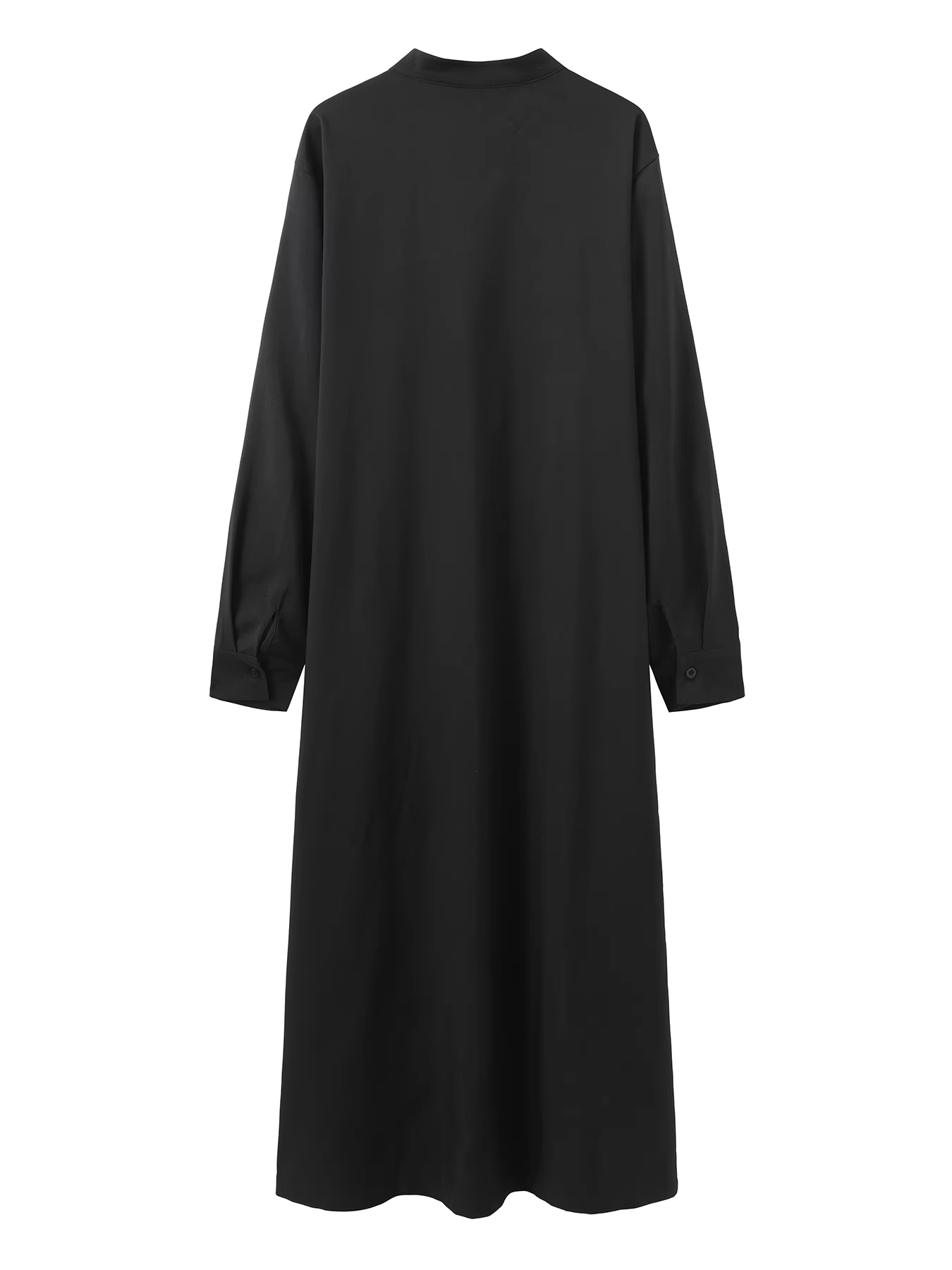 Bata de hombre de estilo marroquí de alta gama, bata retro lujosa de color sólido, bata musulmana de manga larga con cuello levantado para hombre Eid al Fitr