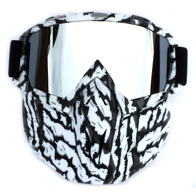 Skidglasögon vinter vindtäta skidglasögon motocrosssolglasögon med ansiktsmask skidsnowboard snöskoterglasögon 16 färger: 07