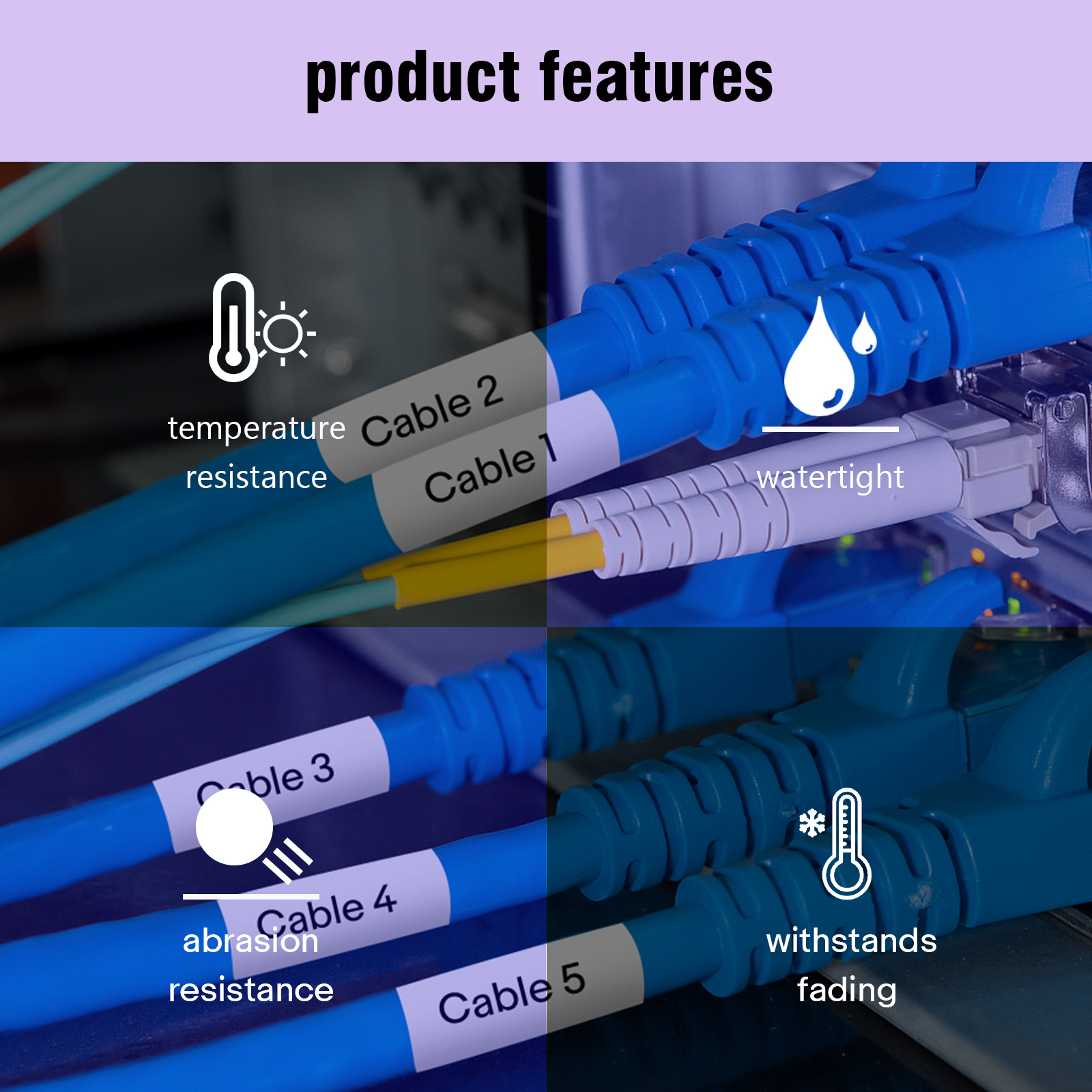 Cinta de tubo termorretráctil Cruxer Compatible con Brother HSE-231 HSE-631 251 241 cinta 6/9/12/18/24mm cinta para Brother p-touch Maker