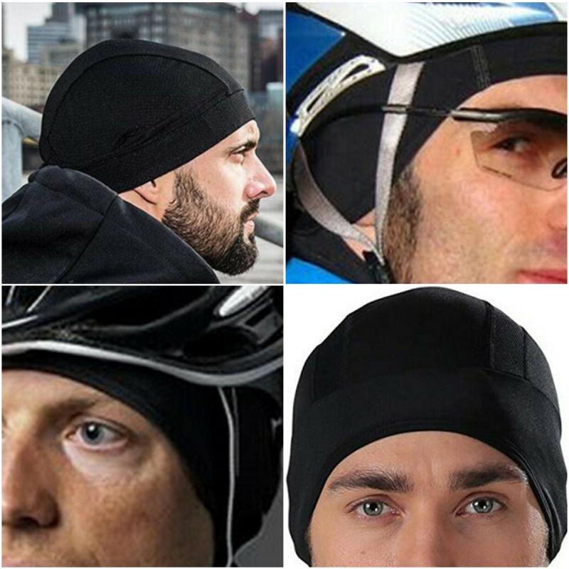 Helm Motorfiets Zweettransporterend Cooling Schedel Sneldrogende Cap Motocross Binnenvoering Beanie Motocross Helm Open Gezicht