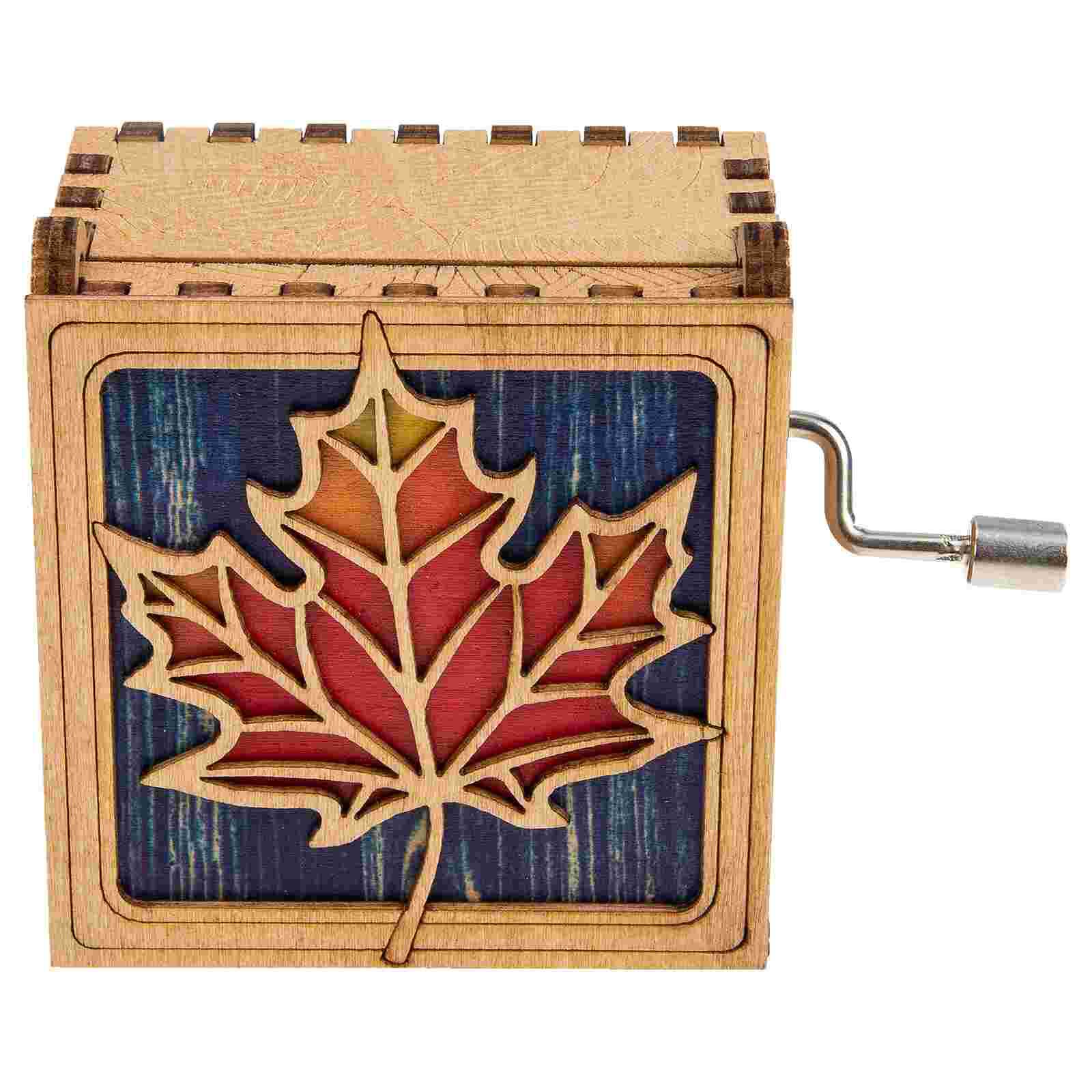 Wood Craft Musical Box Vintage Musical Box Hand Crank Musical Box