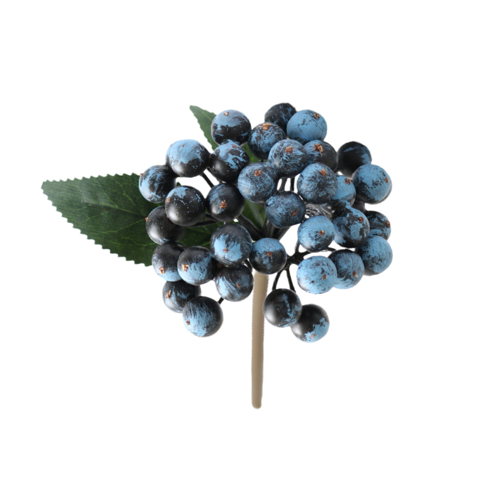 Berry Simulation Fruits Christmas Berries Artificial Flower Eco-friendly Home Office Decor 8 Colors Living Room Bunch Ornaments: Blueberry