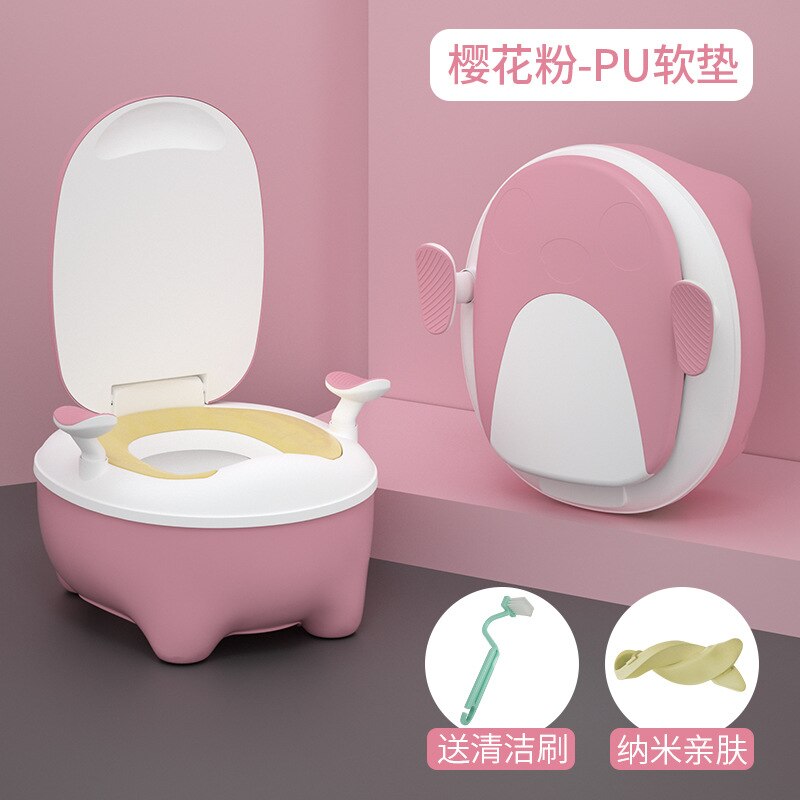 Urinoir pour bébé, grand pot amovible, pratique, facile à nettoyer, en PP , coloré, mignon, dessin animé, pour enfants: PU Powder