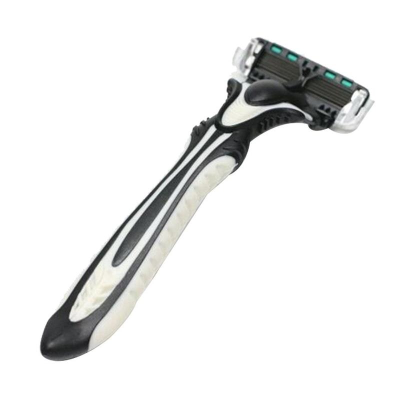 Depiladora de seguridad para hombres, afeitadora de pelo con hoja clásica tradicional de 6 capas, afeitadora Manual de acero inoxidable