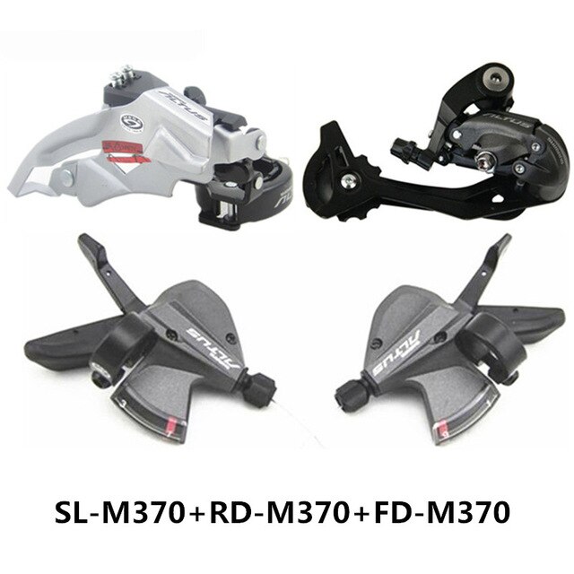 SHIMANO ALTUS SL-M370/RD-M370/FD-M370 9/27 velocidad de bicicletas de montaña frente de cambio de tres piezas: Default Title