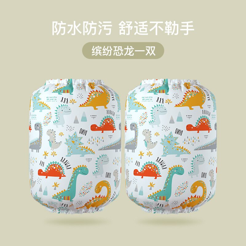 Bras Toshi imperméable pour enfants, manches pour manger, peinture, accessoires de tablier Anti-salissure, protecteur de manches pour enfants: Brun clair