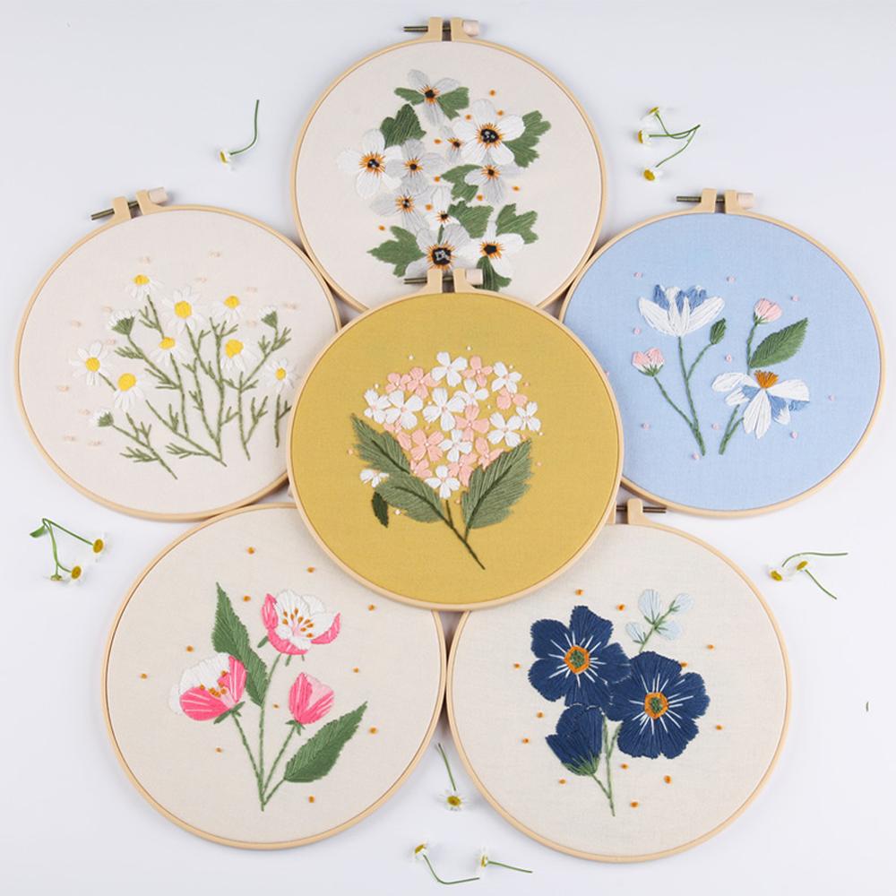 Circle Embroidery Kits ,Embroidery Set,Needlework Embroidery, Cross Stitch kits, Embroidery for Beginner, DIY Art Sewing Craft
