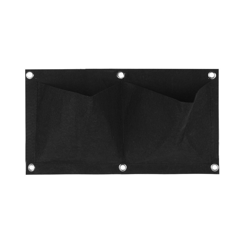 Fleur sac de plantation, tenture murale sac de plantation cadre croissante récipient pot de fleurs pour jardin plante, fleur, multiples poches: 2 pockets 40x22cm