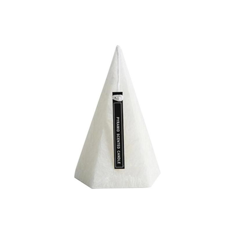 Velas perfumadas de Iceberg, cono geométrico europeo, decoración del hogar, vela para cena romántica: Marrón