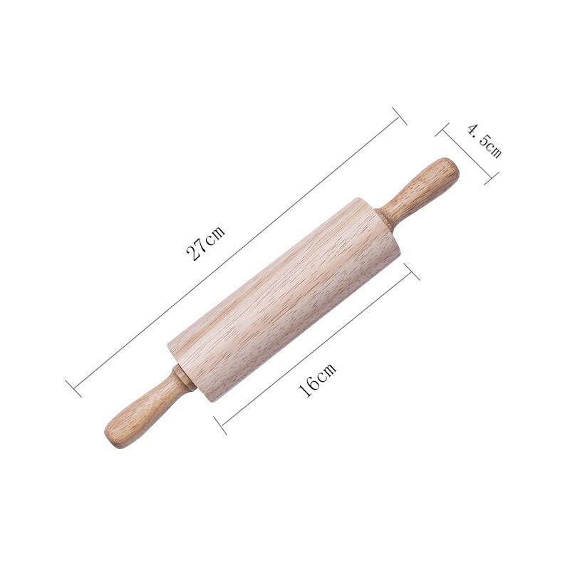 Rolling Pin Gummi Holz, Professionelle Pastry Dough Roller, 3 Verschiedene Größe, Backen werkzeuge: 27cm x 4.5cm