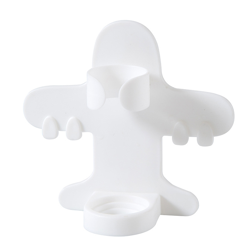 Bathroom Electric Toothbrush Holder Bath Wall-Mounted Toothbrush Stand organizer Rack Hanger Toothbrush Bathroom Accessories: airplane white