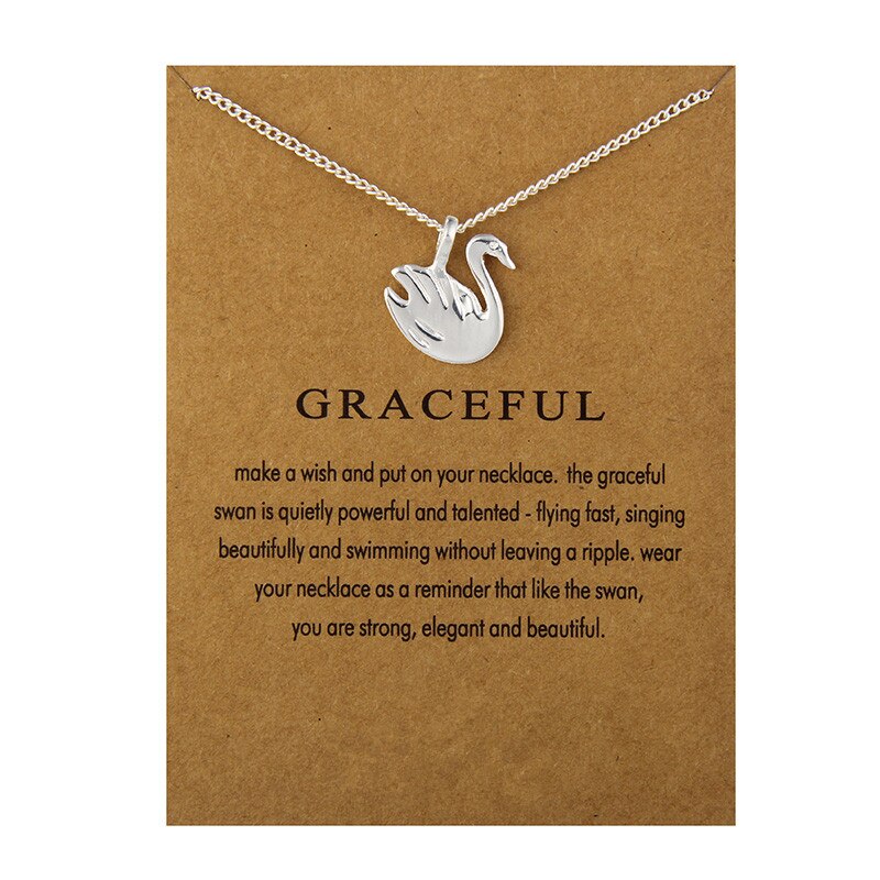 Mode-sieraden Graceful Swan Ketting Hanger Voor Vrouwen