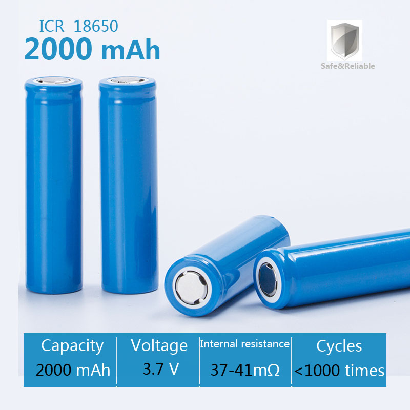 Neue 3,7 V 2000mAh 18650 Lithium-Akku Taschenlampe Li-Ion Batterien