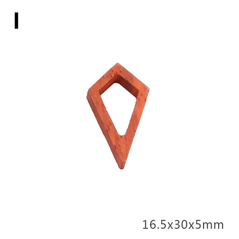 1pc Red Solid Wood Frame UV Resin Mold DIY Epoxy Resin Mold Rectangular Round Jewelry Pendant Accessories Necklace: I