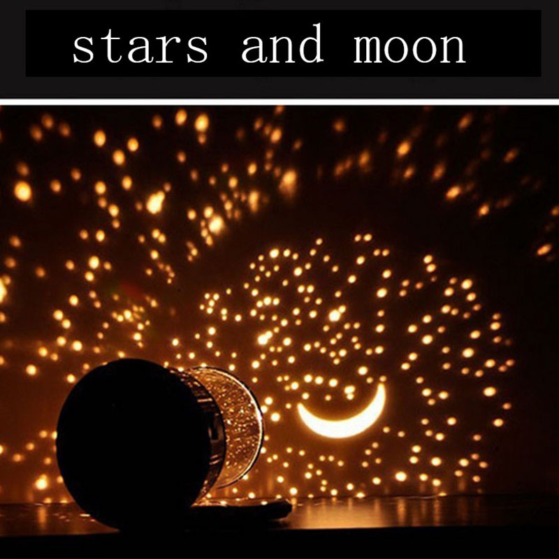 Colorful LED USB Projection Lamp LED Night Light Projector Starry Sky Star Moon Master Children Kids Baby Sleep Romantic: Default Title