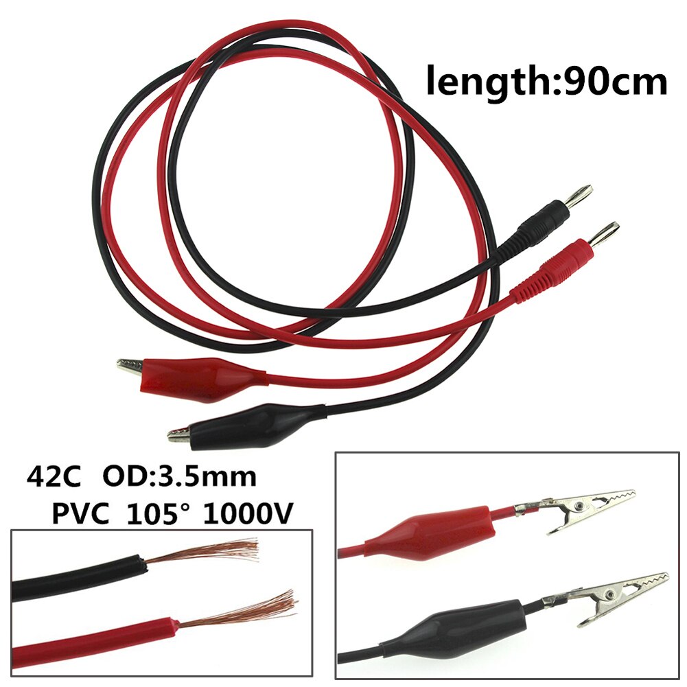 1 Pair Universal Probe Test Leads Pin for Digital Multimeter Needle Tip Meter Multi Meter Tester Lead Probe Wire Pen Cable 20A