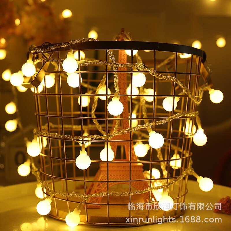2M3M 6M Fairy lights Garland LED Ball String Lights Waterproof for Christmas Tree Wedding Home Indoor Decoration Battery Powered
