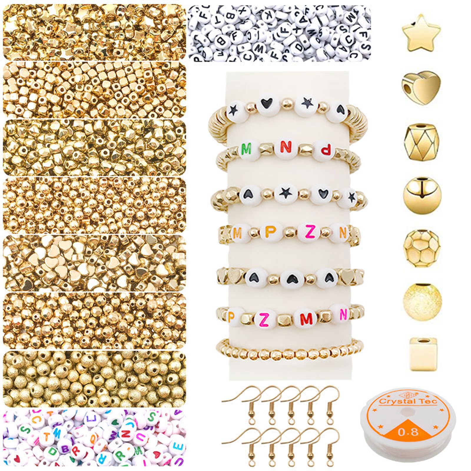 1 Set CCB Kunststoff Material Zubehör Set Schmuck Kit Für DIY Schmuck Zubehör Anhänger Multicolor Ohrringe Perlen Linie Set