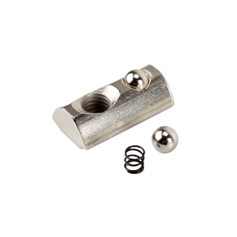 10 Uds 4040 la mitad tuerca redonda M3 M4 M5 M6 M8 de husillo de bolas bloque elástico tuerca estándar de la UE de la serie 40/45 accesorios de perfil de aluminio