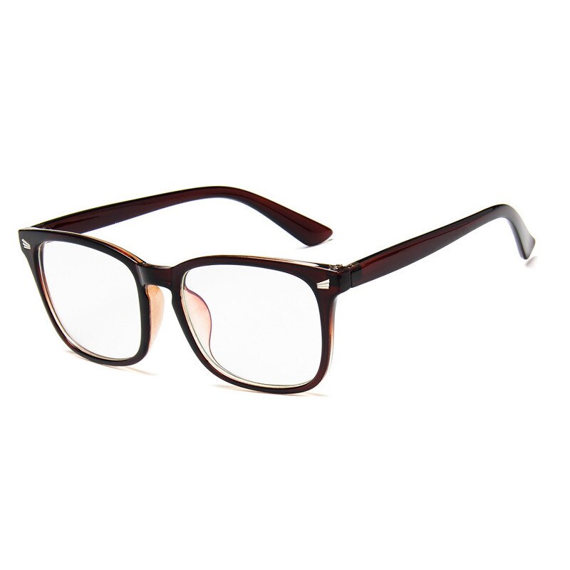 KOTTDO-gafas cuadradas clásicas para hombre y mujer, montura de plástico Retro, óptica, Uv400: brown