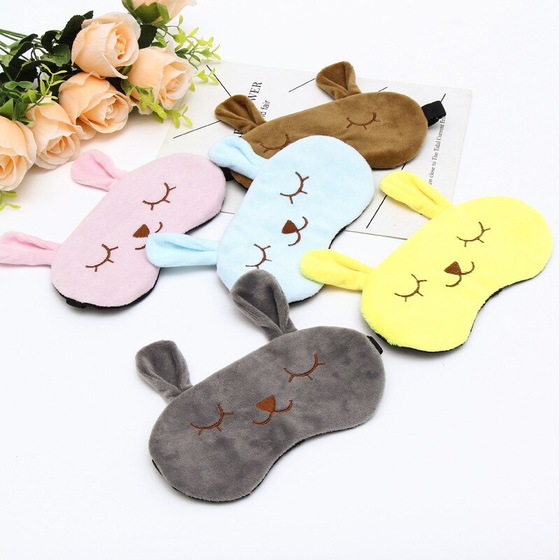 Máscara antifaz para dormir de dibujos animados para niños, bonita y Divertida máscara para dormir, banda para sombra de ojos para niños, ayudas para el sueño, parche para descanso de ojos con bolsa de hielo