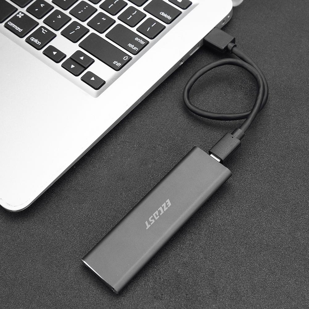 O estado sólido externo durável conduz usb 3.1 para m.2 ngff ssd tipo de gabinete c adaptador de disco rígido móvel caso externo