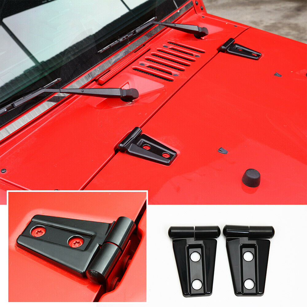 10pcs Hood & Door Hinge Cover Multifunction Fits For Wrangler JK JKU 2007 Unlimited Accessories For Most Car Devices