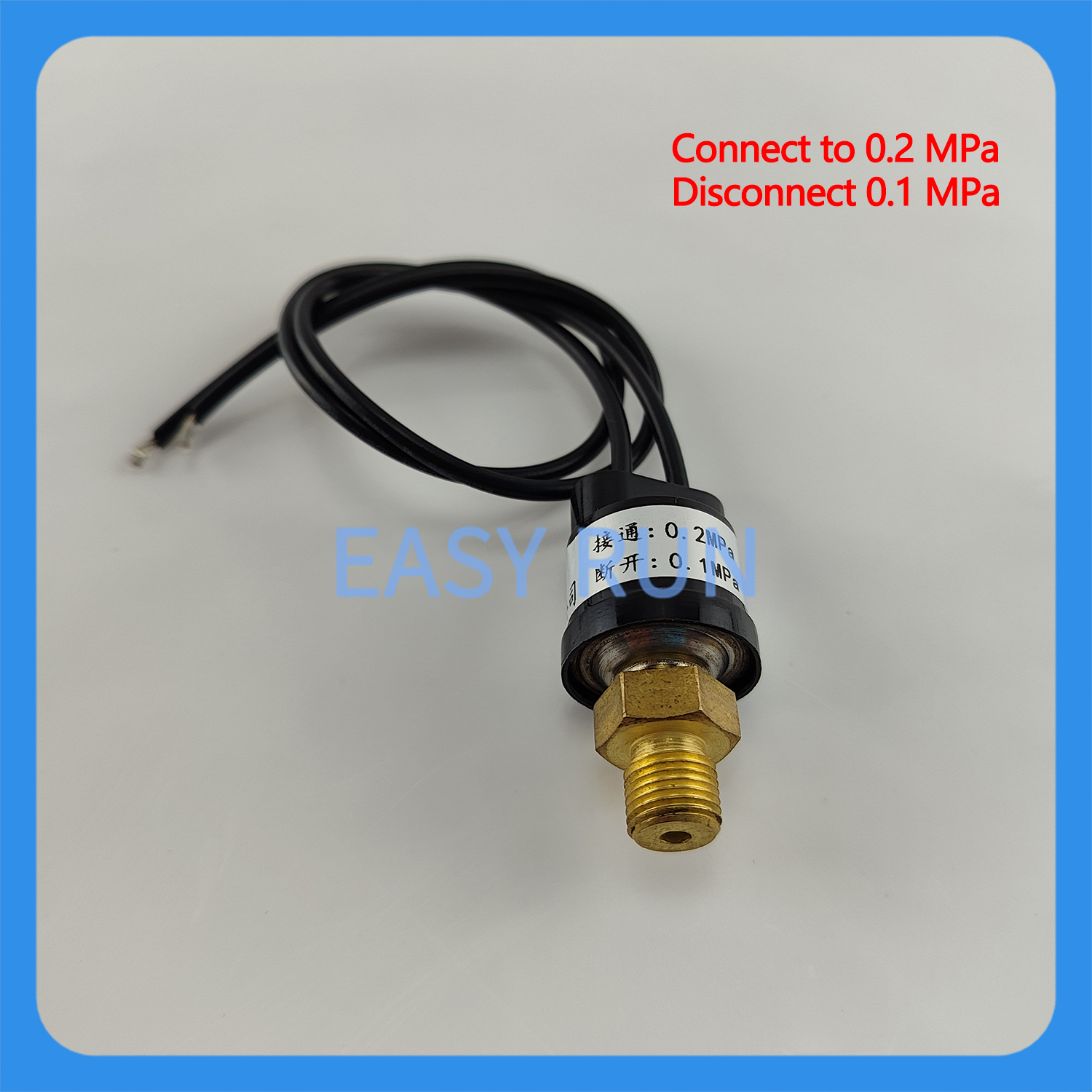 Pressure Switch Oil Pump Alarm Switch Lubrication System Pressure Sensor To Monitor Cut-off And Pressure Loss Thread M10*1: Cyan