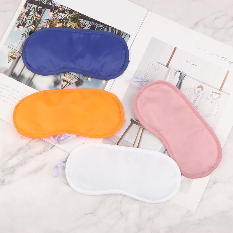 Eye Cover Silk Sleep Eye Mask Sleeping Padded Shade Patch Eyemask Blindfolds Women Men Travel Relax Rest