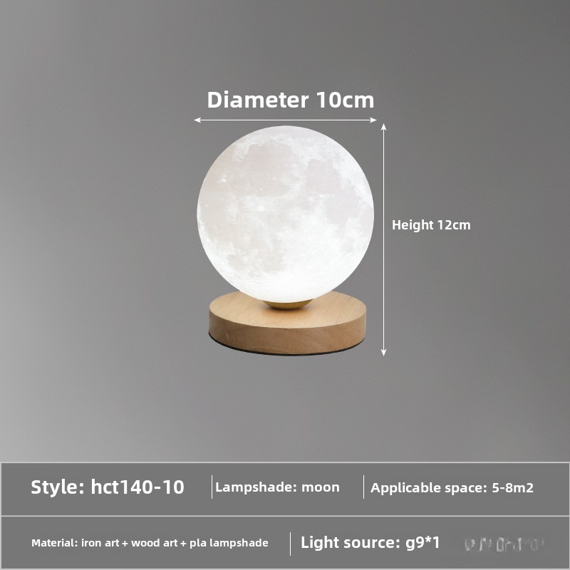 3d månelamper soveværelse sengebordslampe usb-stik natlamper lamper til stue standerlampe indretning hjem: Brun / Grøn