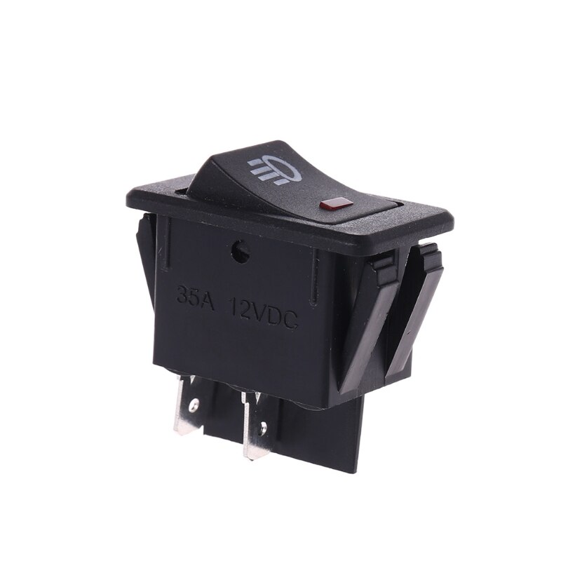 1 Pc Dc 12V 35A Universele Auto Mistlamp Rocker Schakelaar Rode Led Dash Dashboard 4Pins auto Accessoires