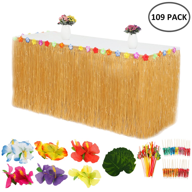 Gold Palm Leaf Confetti - 30g PVC Foil Leaves For Hawaiian Luau Party Wedding Table Decor