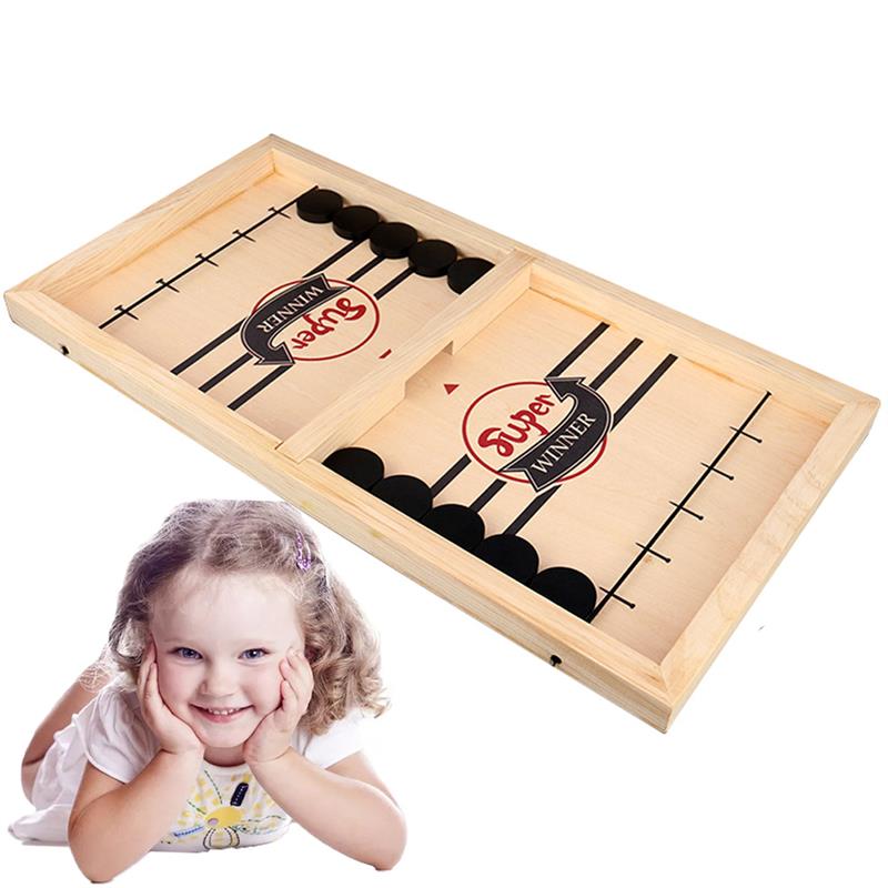 1 impostato hockey fionda Puck Gioco Frenetico fionda Puck Vincitore Giocattoli Divertenti Scheda-Gioco Del Partito di Gioco Giocattoli per Adulti famiglia del bambino