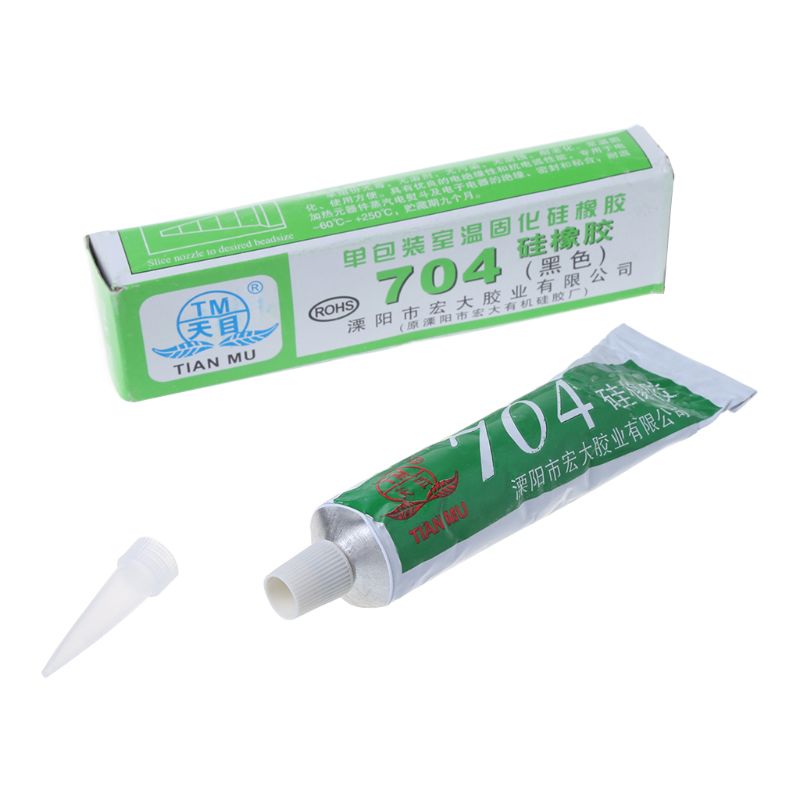 Silicone Industrial Adhesive 704 RTV Silicone Rubber Black Glue 45g L4MD