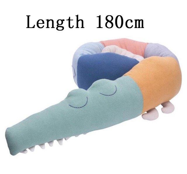 Pasgeboren Baby Bed Wieg Bumper Lange Kussen Voor Peuter Slapen Kussen Cot Hek Kinderkamer Beddengoed Protector: Paars