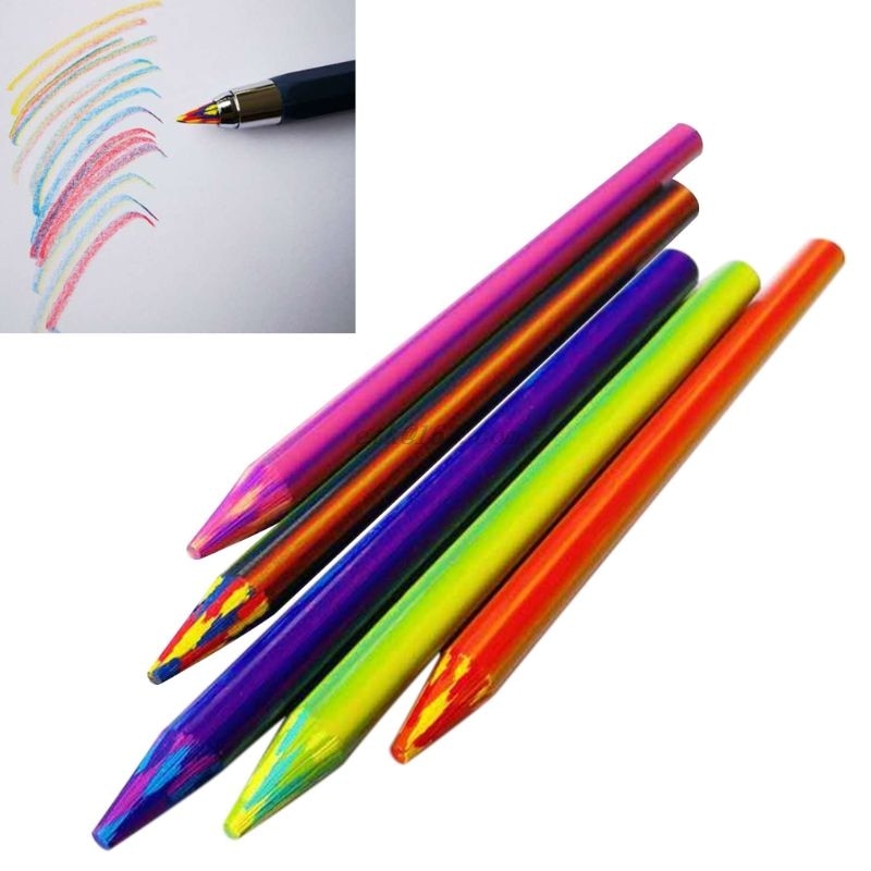 5.6 mmx 90mm magisk regnbue blyant bly kunstskisse tegning farge bly skole kontorrekvisita