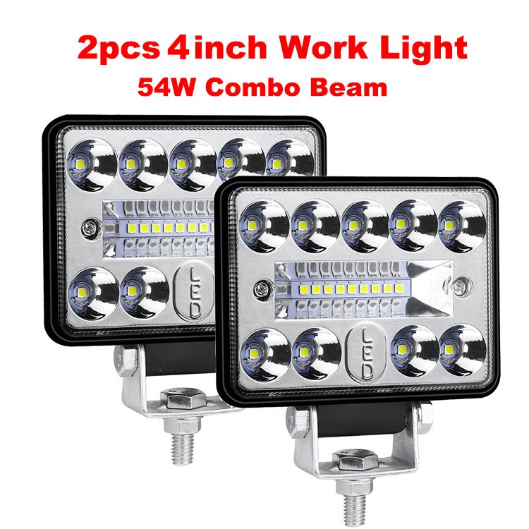 Barra de luz LED de 4 '', 5'', 6'', 7 pulgadas, punto todoterreno, luz de trabajo LED para camión, coche, barco, Tractor, 4x4, faros Atv, 12V, 24V: Gris oscuro