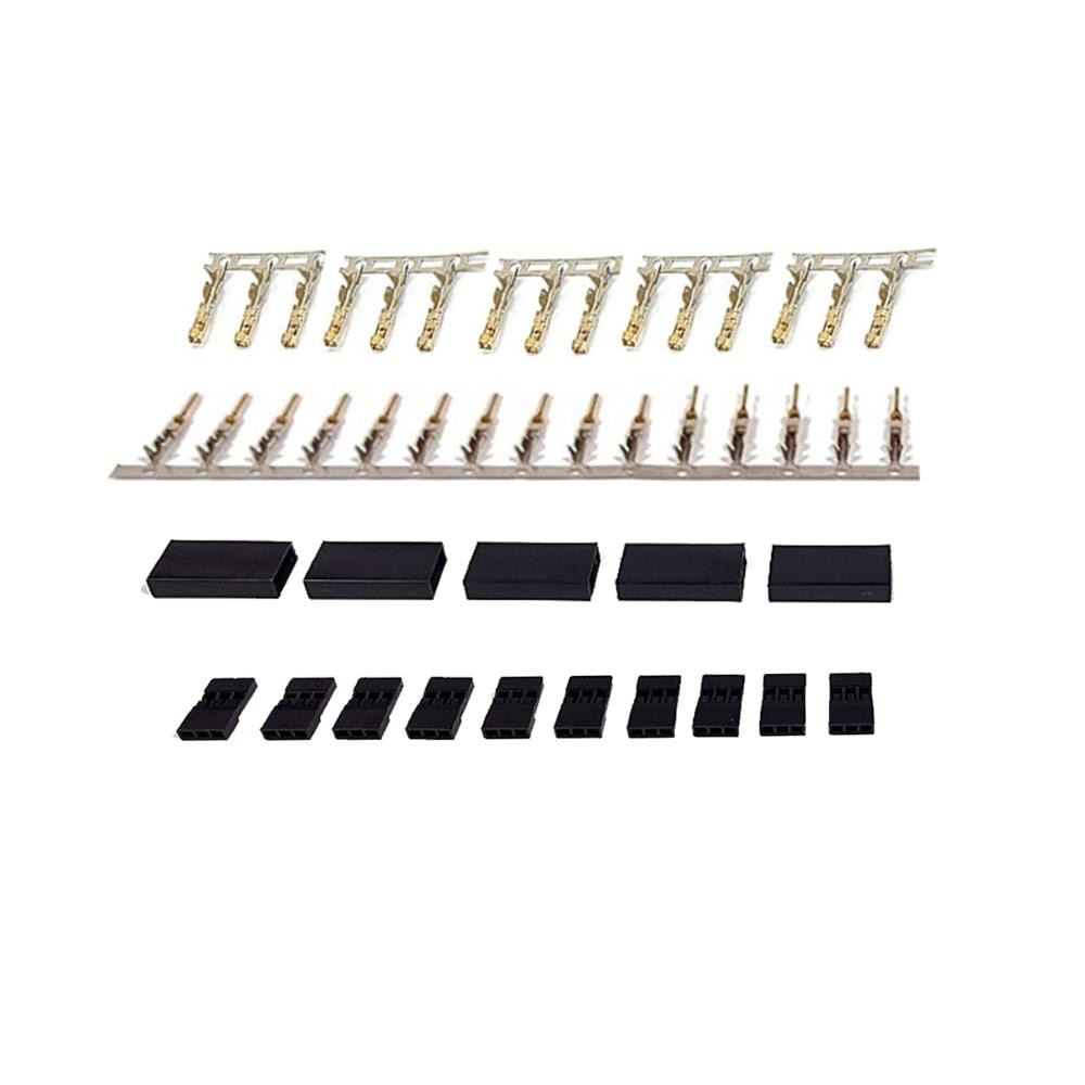 Connecteur de récepteur Servo Jr Futaba, 5/10 paires de connecteurs avec serrure et bornes en plaqué or pour batterie RC