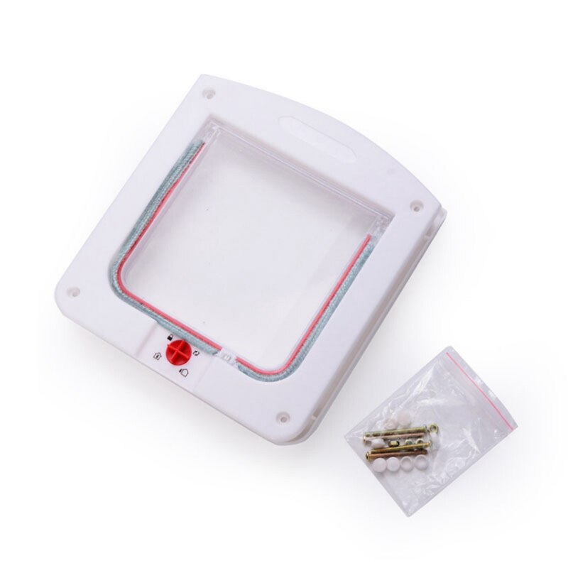 Portail de porte pour chien ou chat | Chat, chiot, animaux domestiques, coffre-fort, verrouillable, adapté à tous les murs, fournitures de portes pour animaux domestiques: white