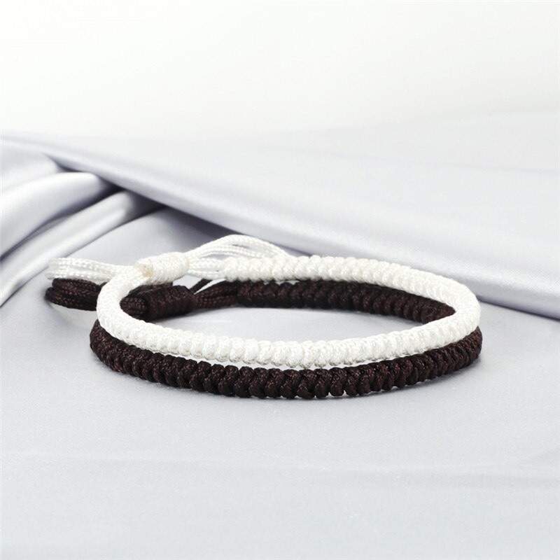 Zwart Rood Touw Handgemaakte Armband Vrouwen Charm Lucky Verstelbare Knopen Tibetaanse Boeddhistische Armbanden & Bangles Voor Mannen Beste Vriend