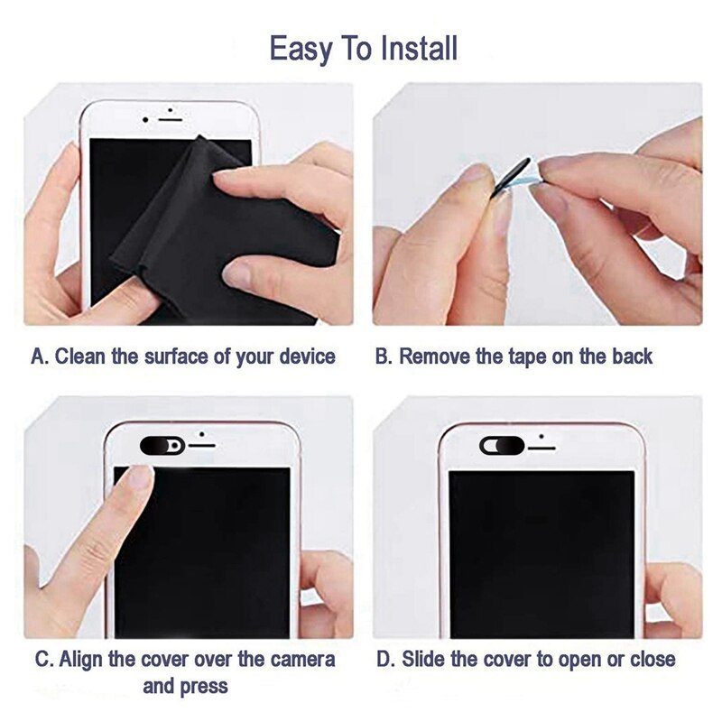 6 Pack Webcam Cover Slide Privacy Beveiliging Beschermen Sticker Laptop Camera Cover Voor Computer Pro